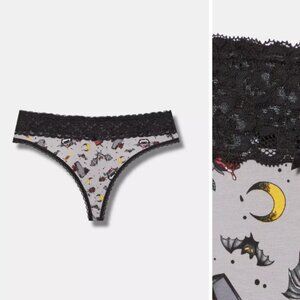 Torrid Sz 1 Thong 'Vampire Tattoo' BNWT